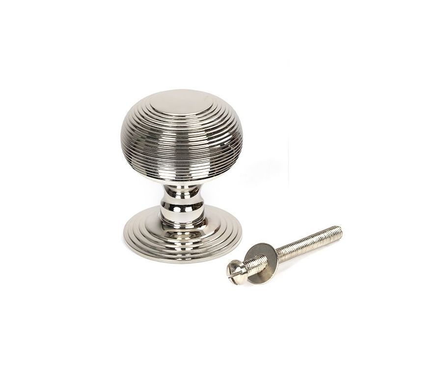 Polished Nickel Beehive Centre Door Knob | 46656