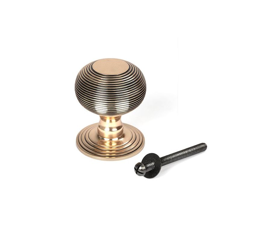 Polished Bronze Beehive Centre Door Knob | 46658