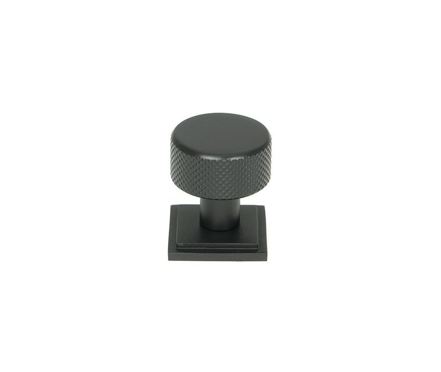 Anvil Matt Black Brompton 25mm Cabinet Knob (Square) | 46841
