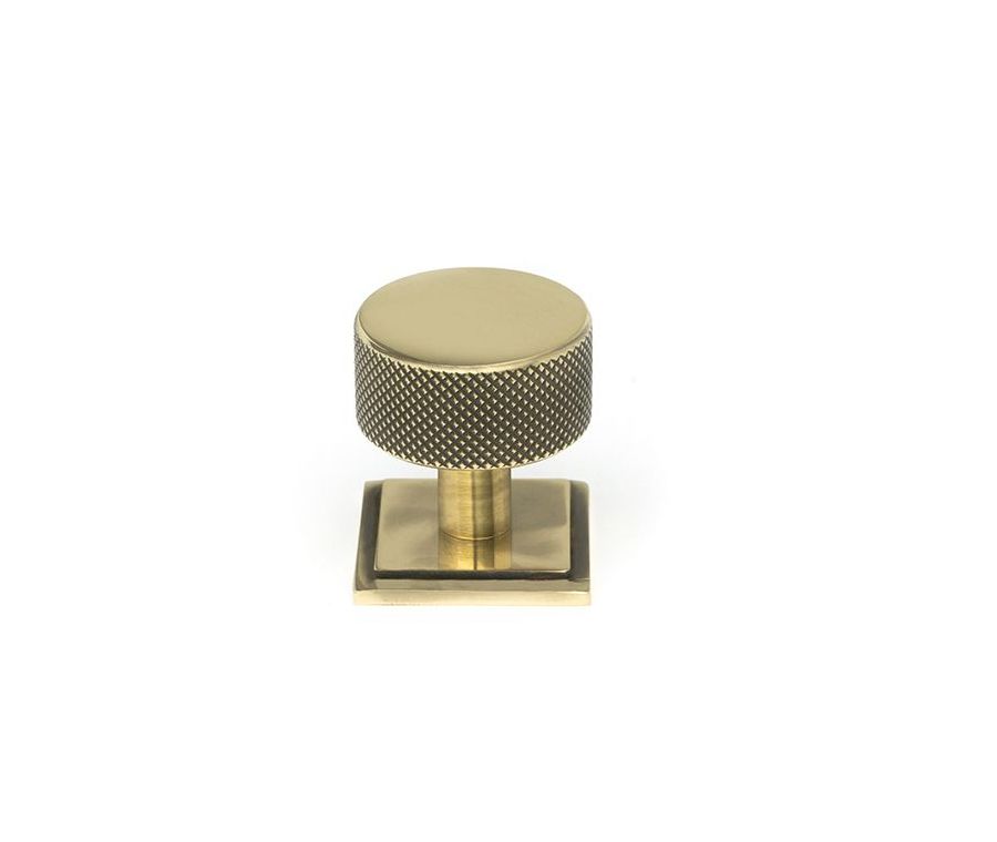 Anvil Aged Brass Brompton 32mm Cabinet Knob (Square) | 46857
