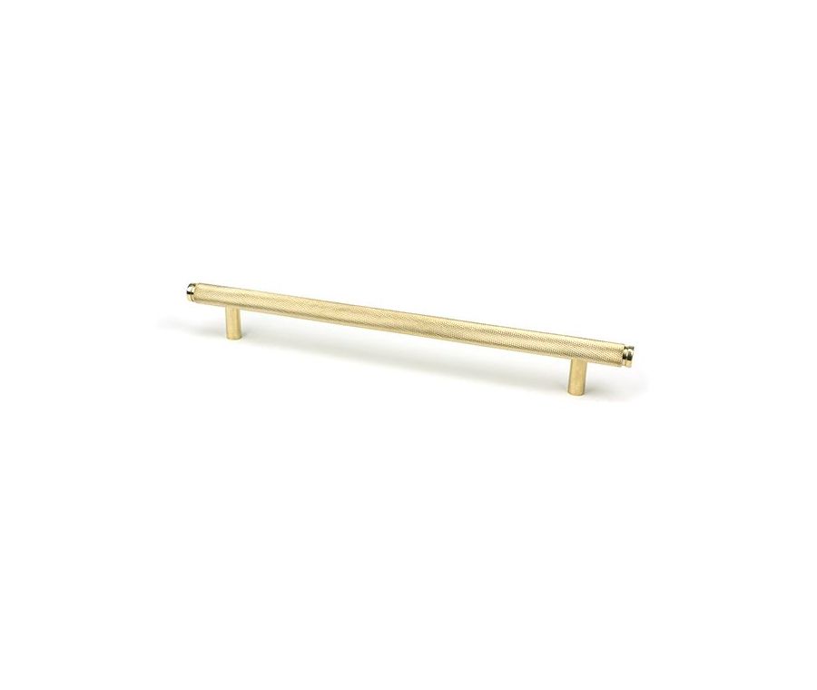Polished Brass 284mm Full Knurled Brompton Large Pull Handle | 46860