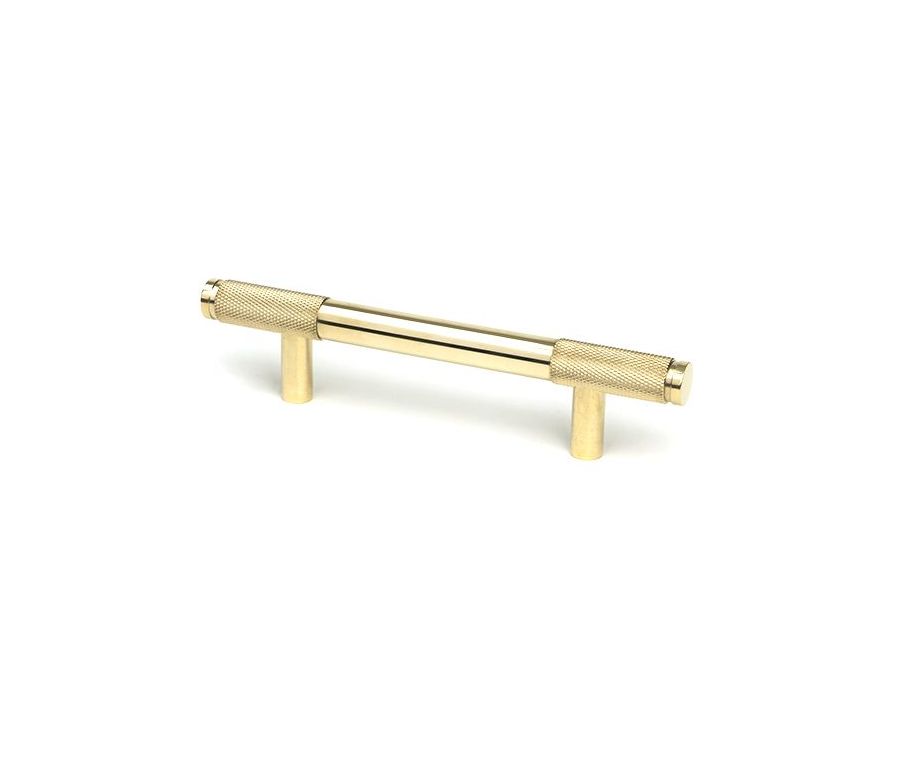 Polished Brass 156mm Half Knurled Brompton Small Pull Handle | 46864