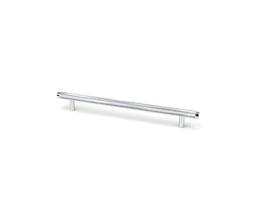 Polished Chrome 284mm Full Knurled Brompton Large Pull Handle | 46899