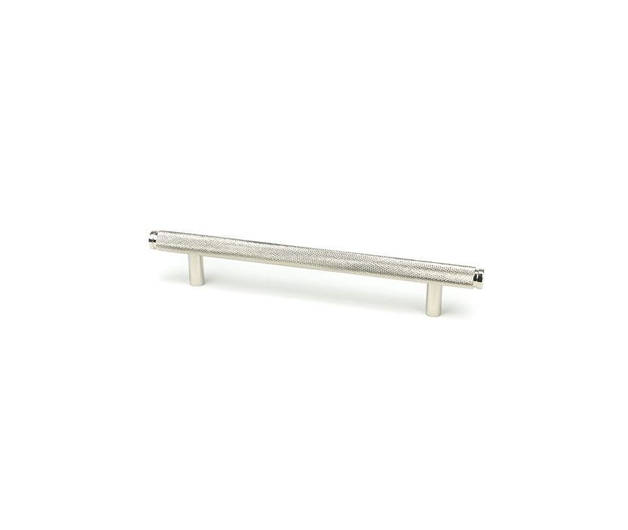 Polished Nickel 220mm Full Knurled Brompton Medium Pull Handle | 46901