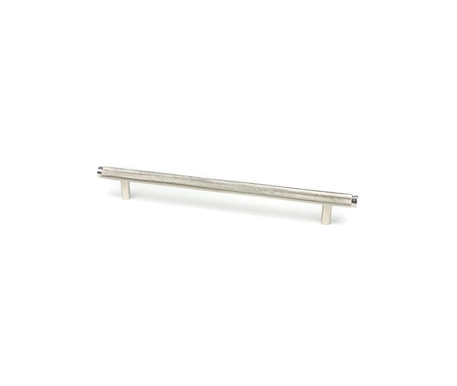 Polished Nickel 284mm Full Knurled Brompton Large Pull Handle | 46902