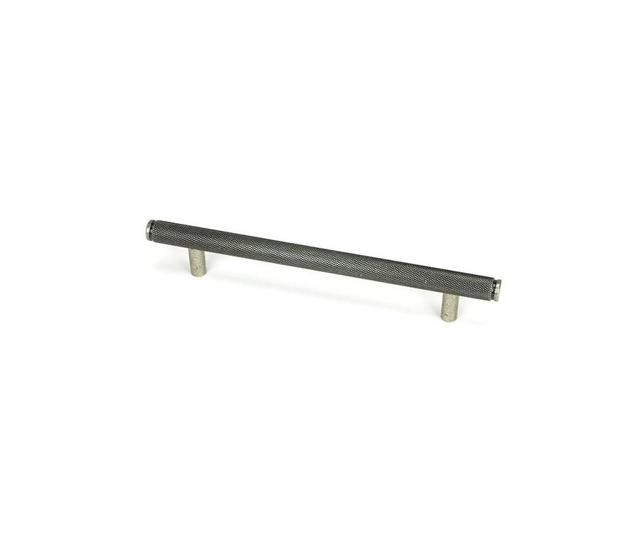 Pewter 220mm Full Knurled Brompton Medium Pull Handle | 46916