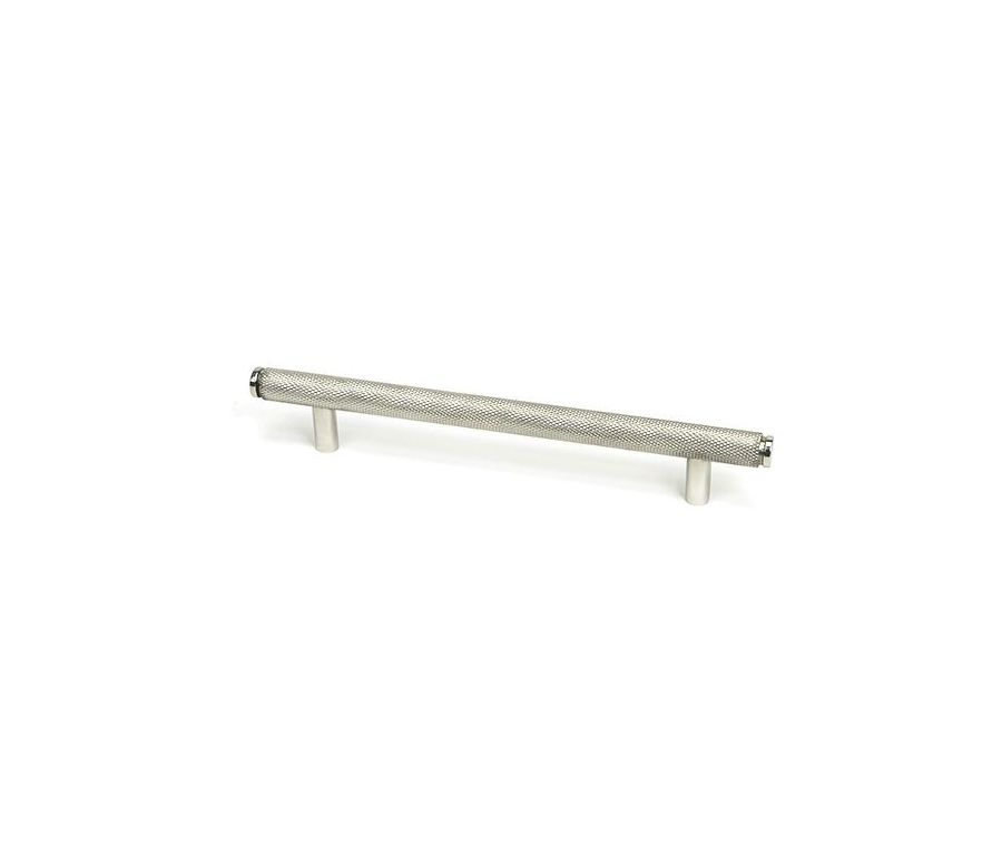Polished SS 220mm Full Knurled Medium Brompton Pull Handle | 46919