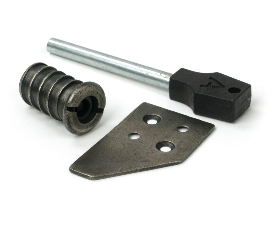 Antique Pewter Key-Flush Sash Stop  |  47129