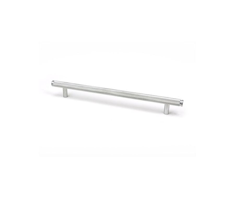 Satin Chrome 284mm Full Knurled Brompton Large Pull Handle | 47143