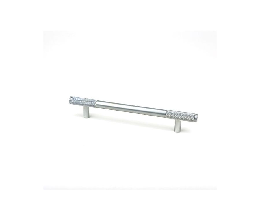 Satin Chrome 220mm Half Knurled Brompton Medium Pull Handle | 47151