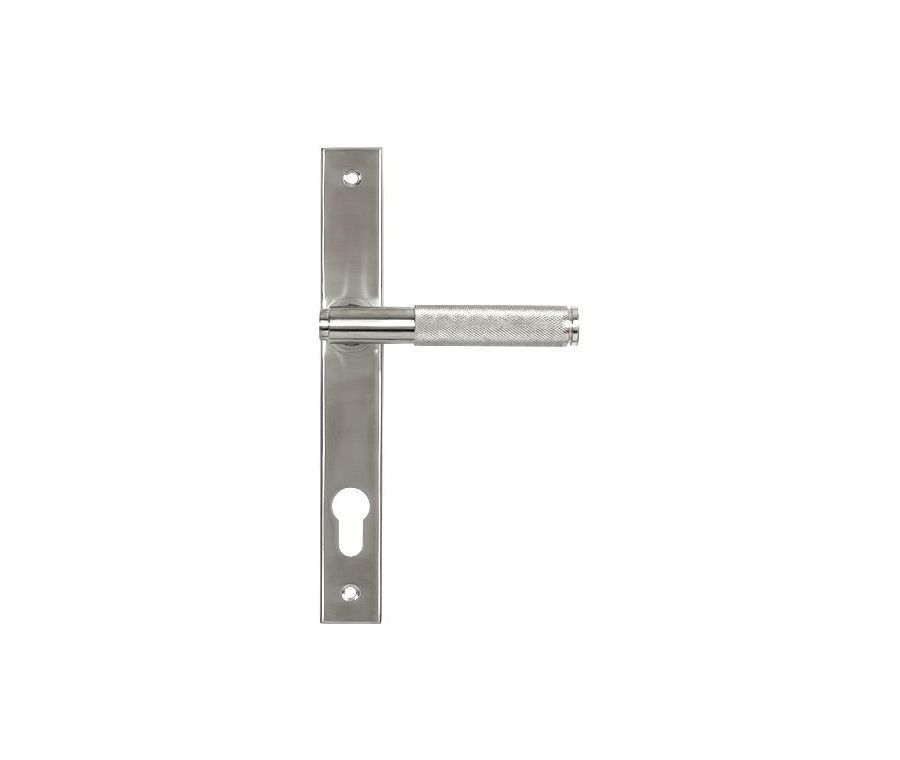 Satin SS (316) Brompton Knurled Slimline Lever Espagnolette Furniture | 49802