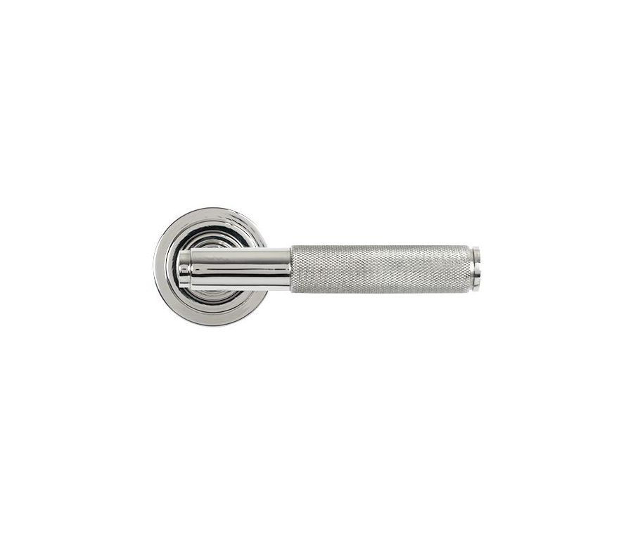 Set Polished SS (316) Brompton Lever on Art Deco rose | 49845 | 50070