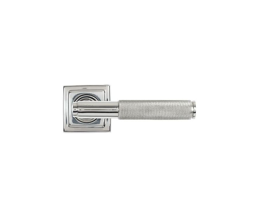 Set Polished SS (316) Brompton Lever on Square rose | 49847 | 50072