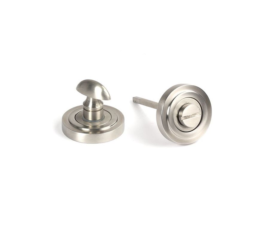 Satin SS (316) Bathroom Thumbturn Snib & Release (Art Deco) | 49857