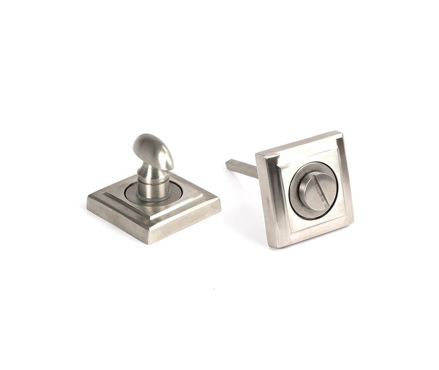 Satin SS (316) Bathroom Thumbturn Snib & Release (Square) | 49859