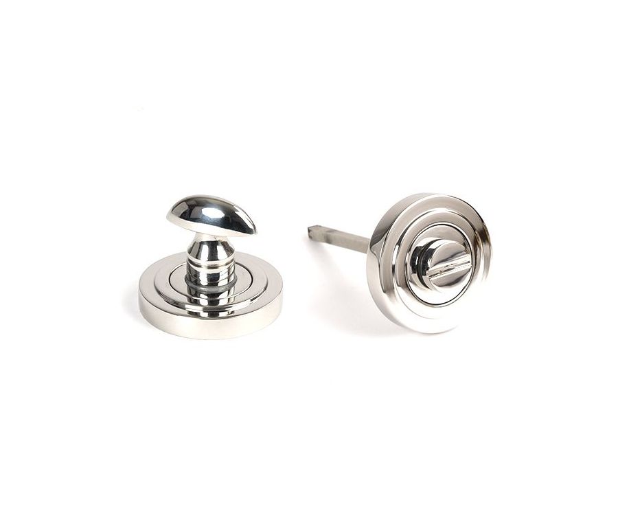 Polished SS (316) Bathroom Thumbturn Snib & Release (Art Deco) | 49861