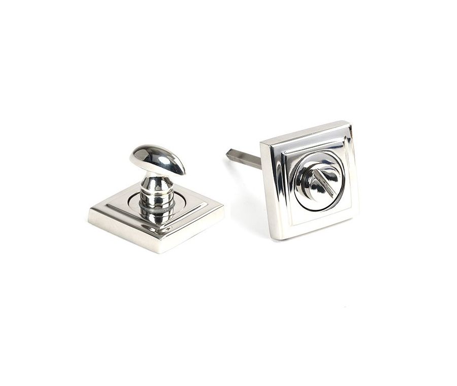 Polished SS (316) Bathroom Thumbturn Snib & Release (Square) | 49863