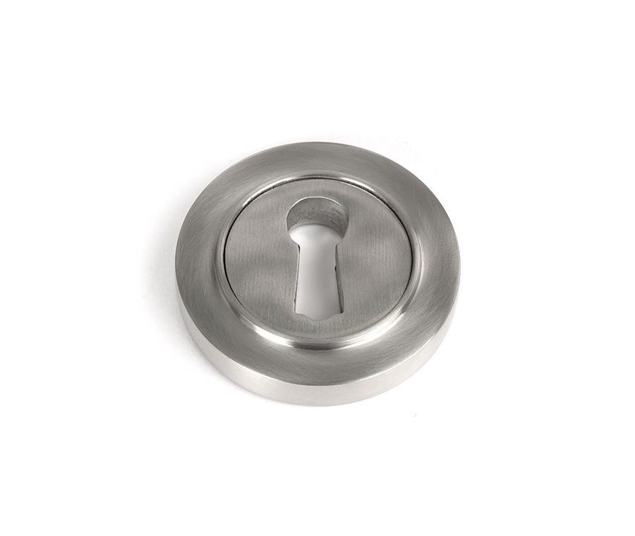Satin SS (316) Round Standard Keyhole Escutcheon (plain) | 49864