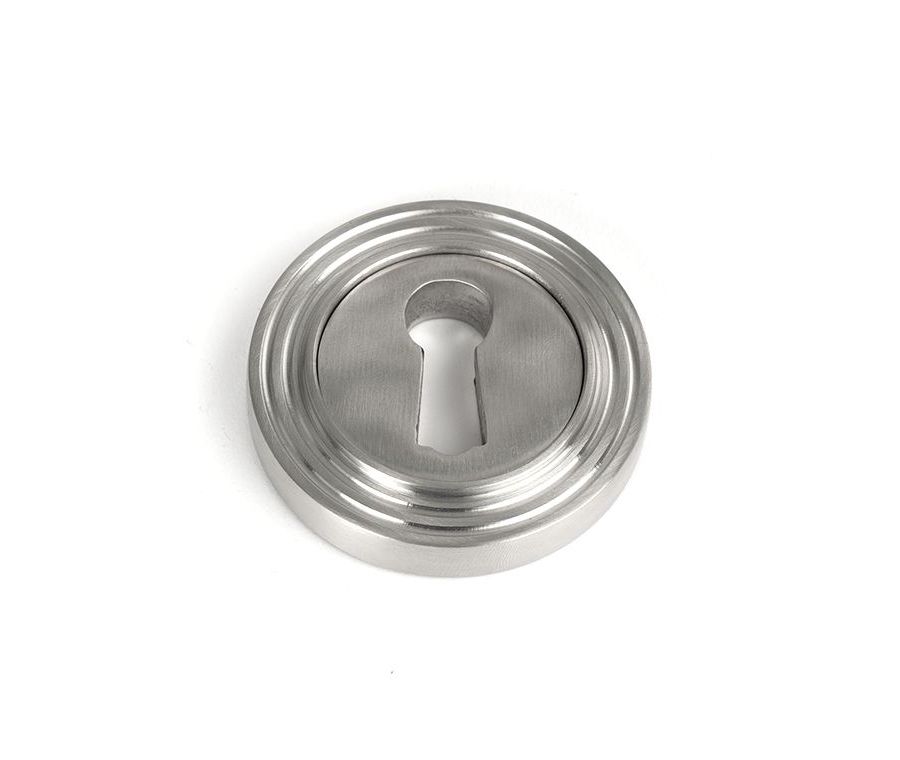 Satin SS (316) Round Standard Keyhole Escutcheon (Beehive) | 49866