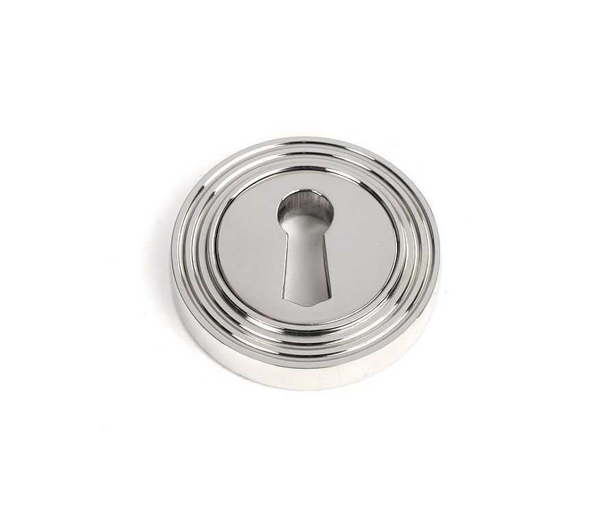 Polished SS (316) Round Standard Keyhole Escutcheon (Beehive) | 49870