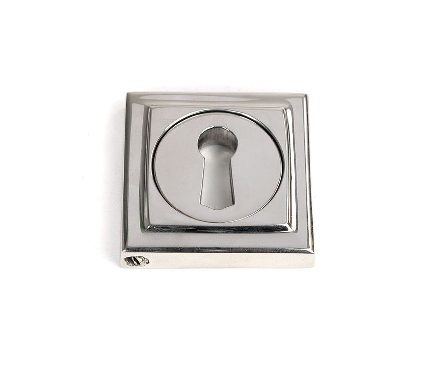 Polished SS (316) Standard Keyhole  Escutcheon (Square) | 49871