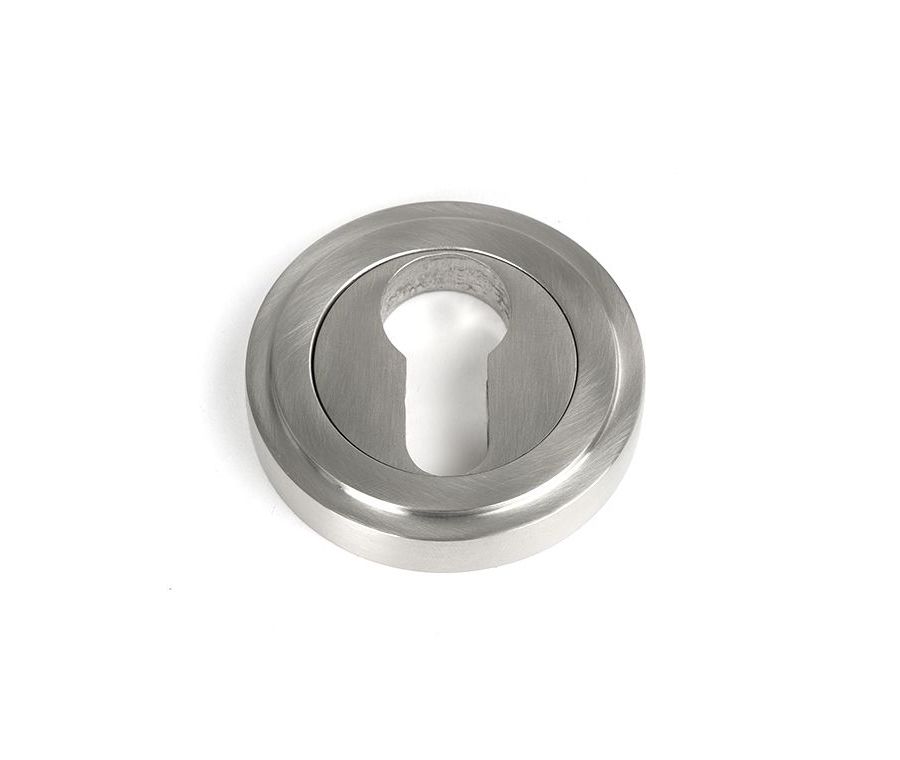Satin SS (316) Round Euro Escutcheon (Art Deco) | 49873