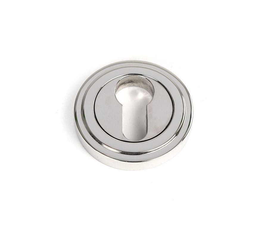 Polished SS (316) Round Euro Escutcheon (Art Deco) | 49877