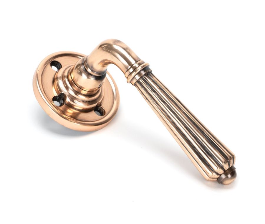 Polished Bronze Hinton Lever on rose | 50085