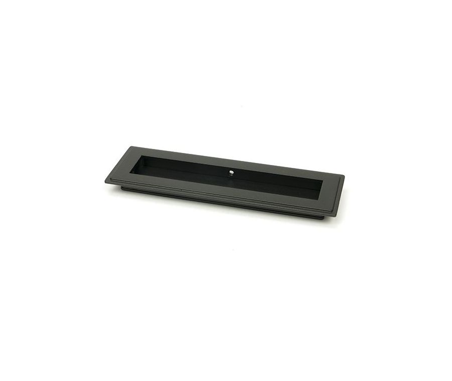 Aged Bronze 175mm Art Deco Rectangular Flush Pull Handle | 50116