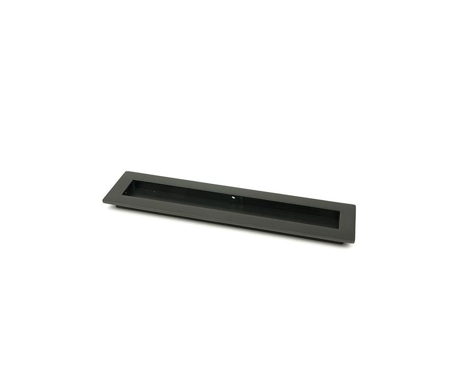Aged Bronze 250mm Art Deco Rectangular Flush Pull Handle | 50117
