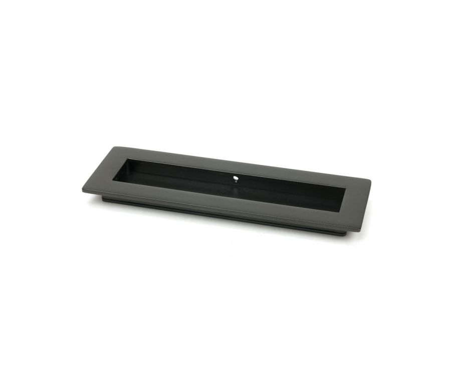 Aged Bronze 175mm Plain Rectangular Flush Pull Handle | 50118