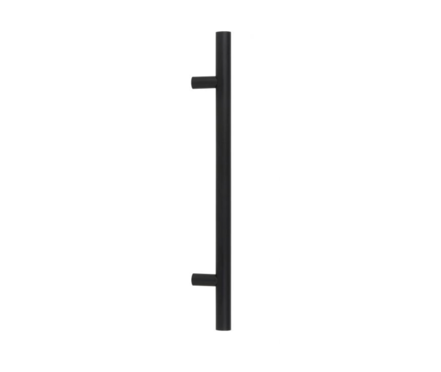 From the Anvil 600mm (316) Matt Black Bolt Through T Bar Pull Handle | 50255