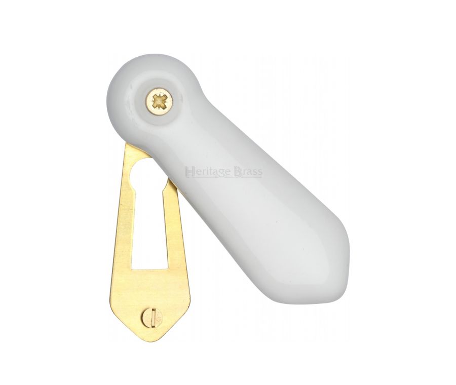 Porcelain Covered Escutcheon Plain White