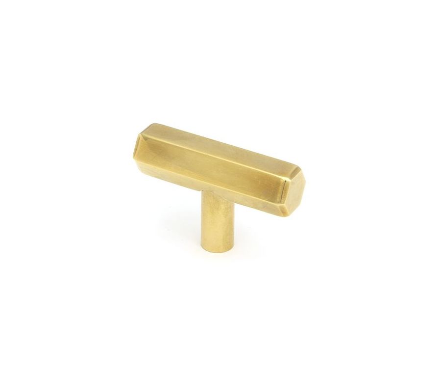Anvil Aged Brass Kahlo T Bar Cabinet Knob| 50505