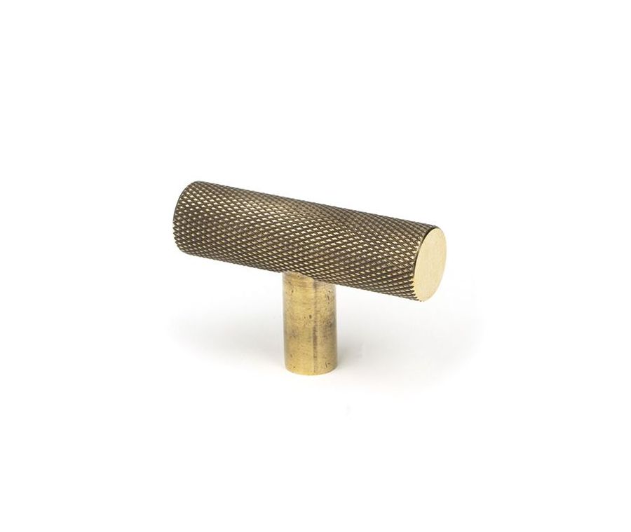 Anvil Aged Brass Brompton T Bar Cabinet Knob| 50569
