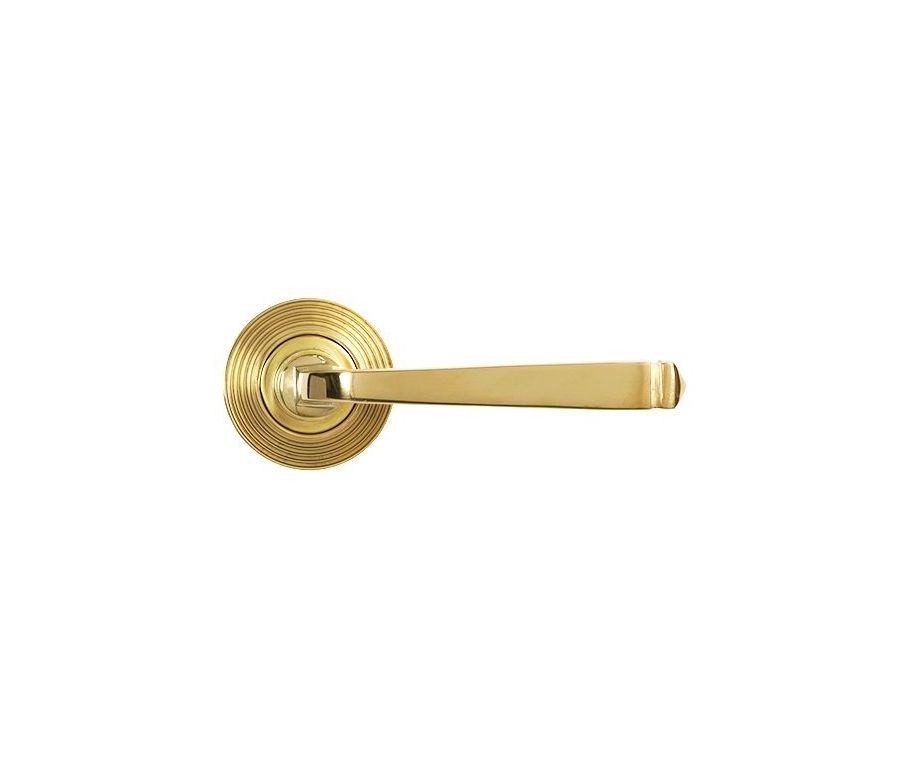 Set Polished Brass Avon Lever on Beehive rose | 50600 - 50601