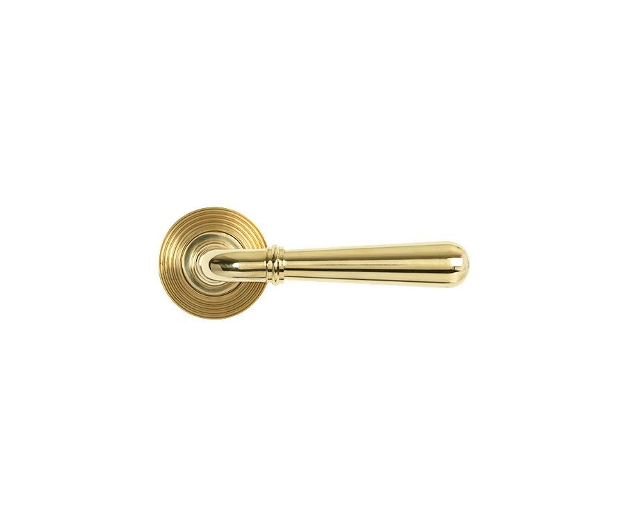 Set Polished Brass Newbury Lever on Beehive rose | 50622 | 50623