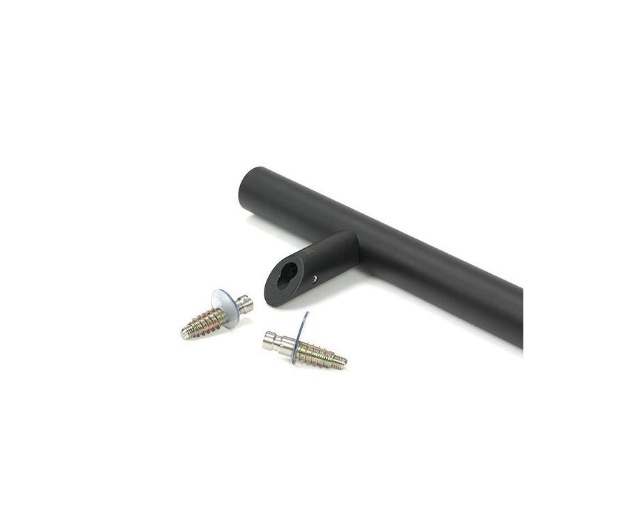 From the Anvil Matt Black 1800mm Offset Secret Fix T Bar Pull Handle | 50797