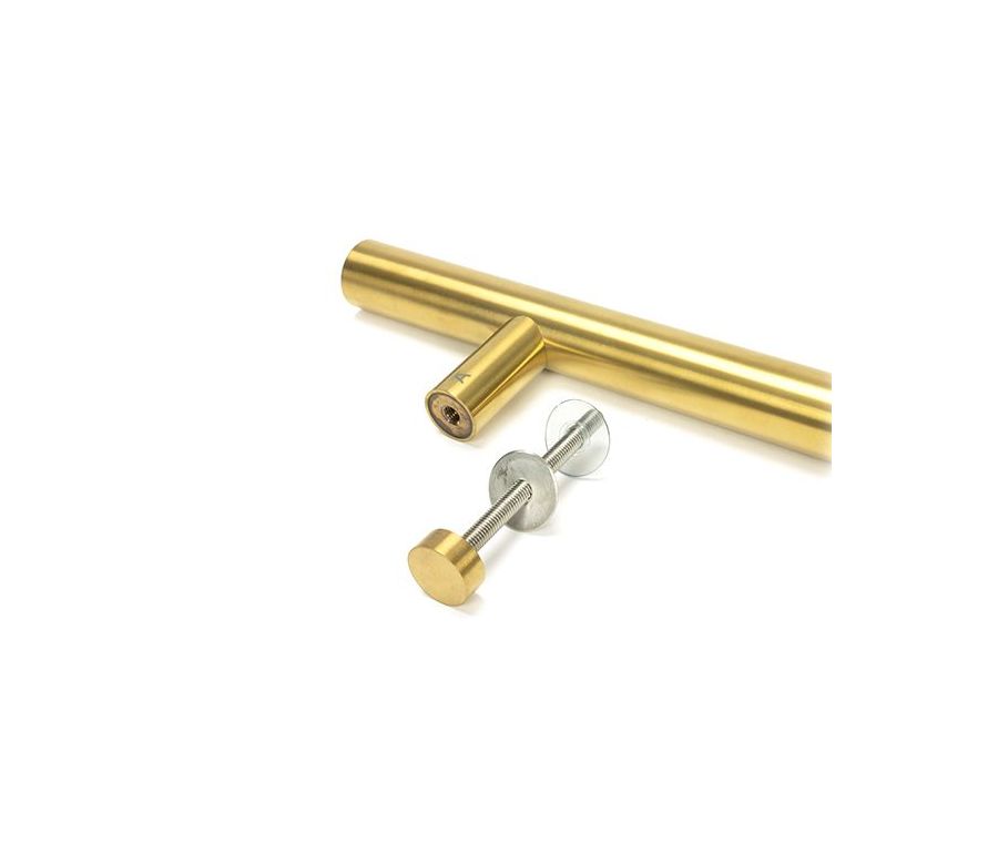 Aged Brass (316) 600mm Bolt Fix T Bar Pull Handle | 50801