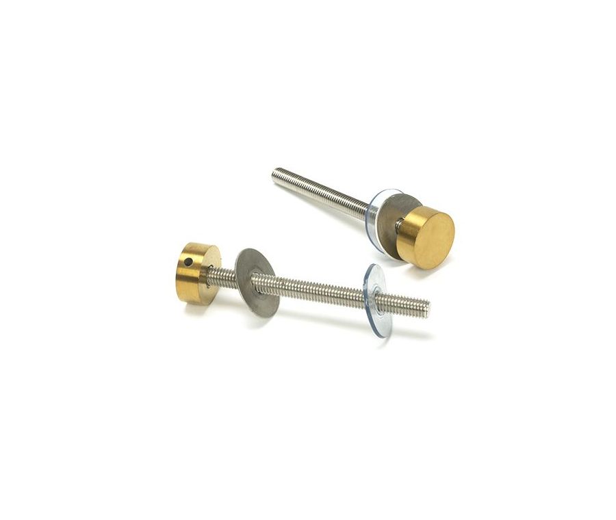 Aged Brass (304) 100mm Bolt Fixings for T Bar (2) | 50815