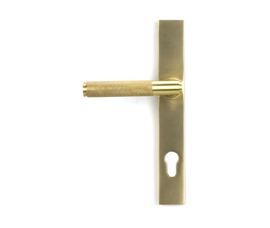 Satin Brass Brompton Slimline Lever Espag. Lock Set | 50841