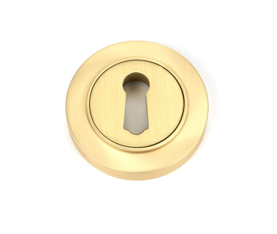 From the Anvil Satin Brass Round Escutcheon (Plain) | 50872