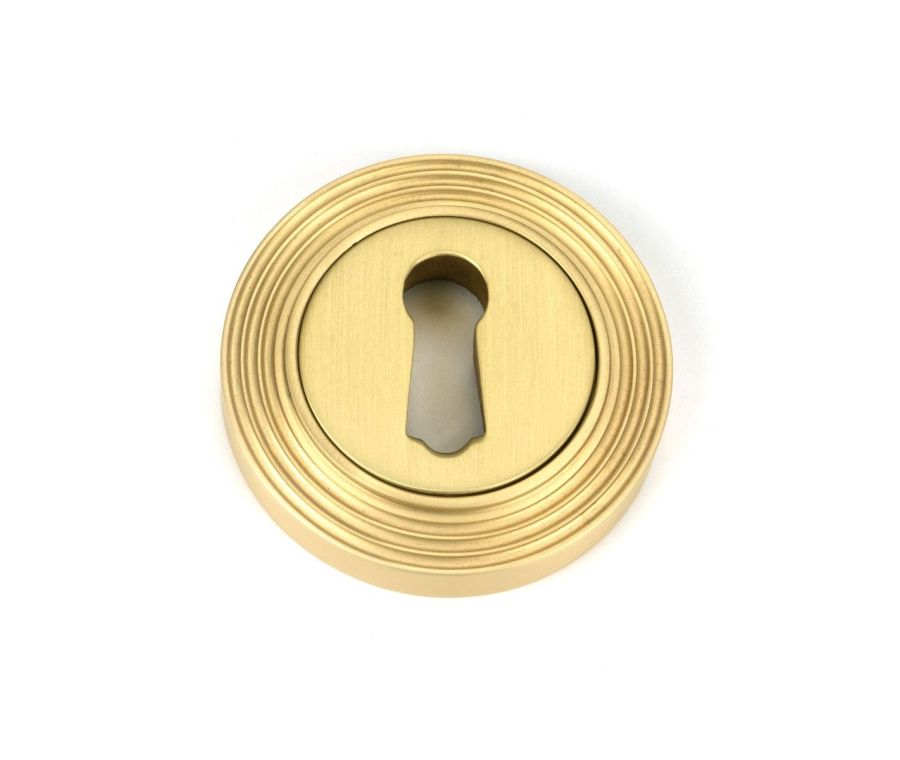 From the Anvil Satin Brass Round Escutcheon (Beehive) | 50874