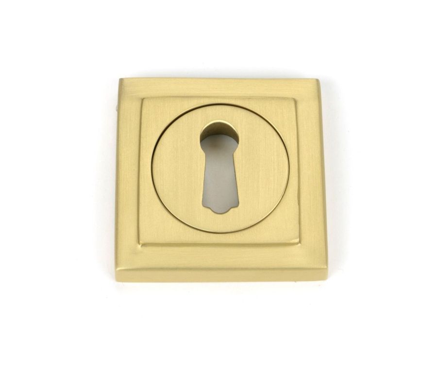 From the Anvil Satin Brass Round Escutcheon (Square) | 50875