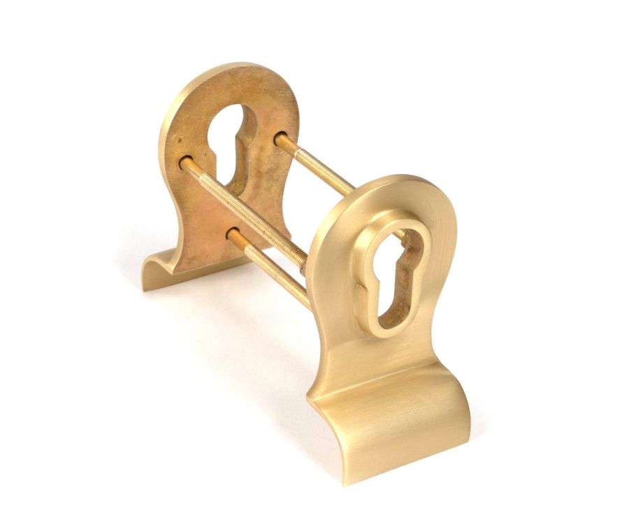 Satin Brass 50mm Euro Door Pull (Back to Back fixings) | 50899