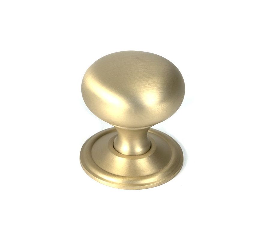 Satin Brass Mushroom Cabinet Knob 38mm | 50930