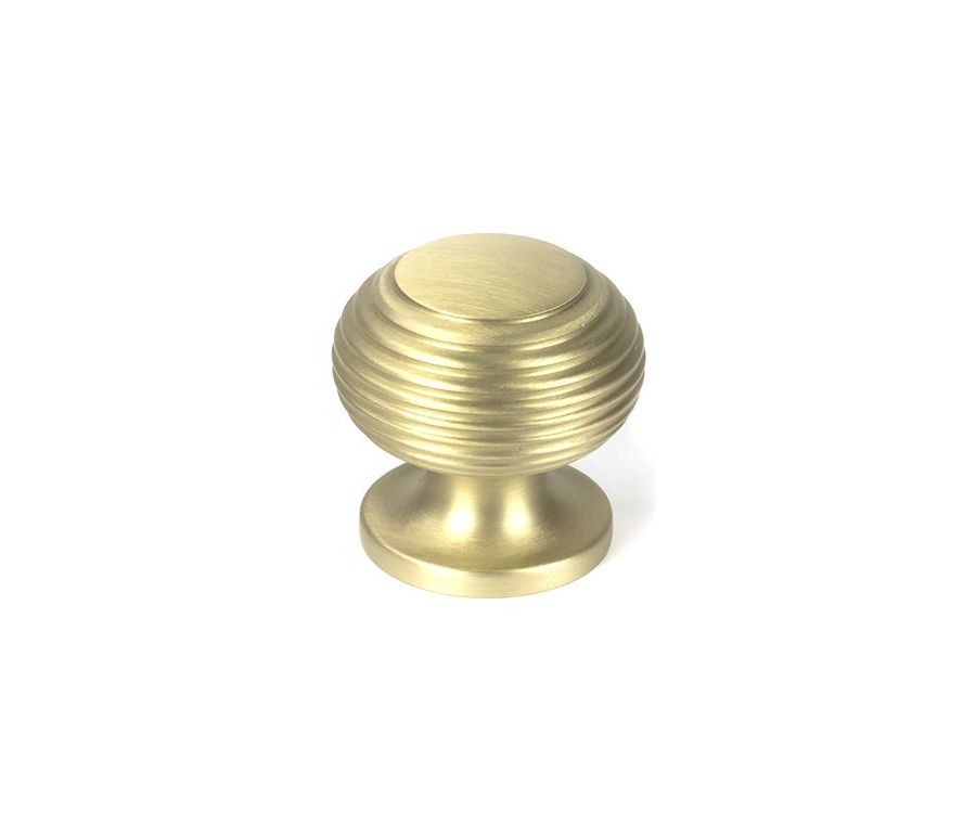 Satin Brass Beehive Cabinet Knob 30mm | 50931