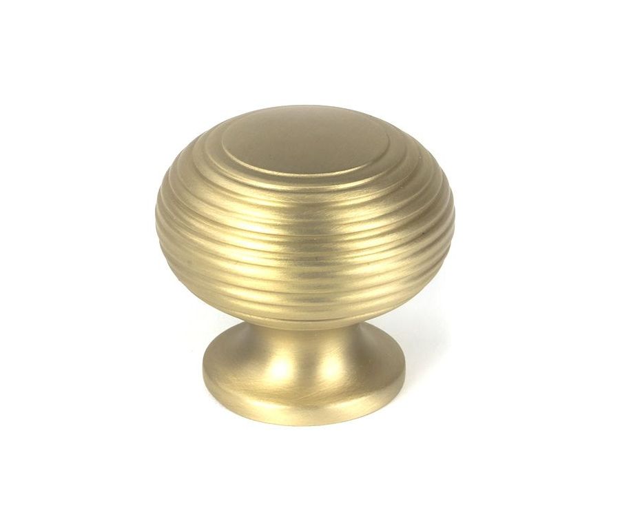 Satin Brass Beehive Cabinet Knob 40mm | 50932