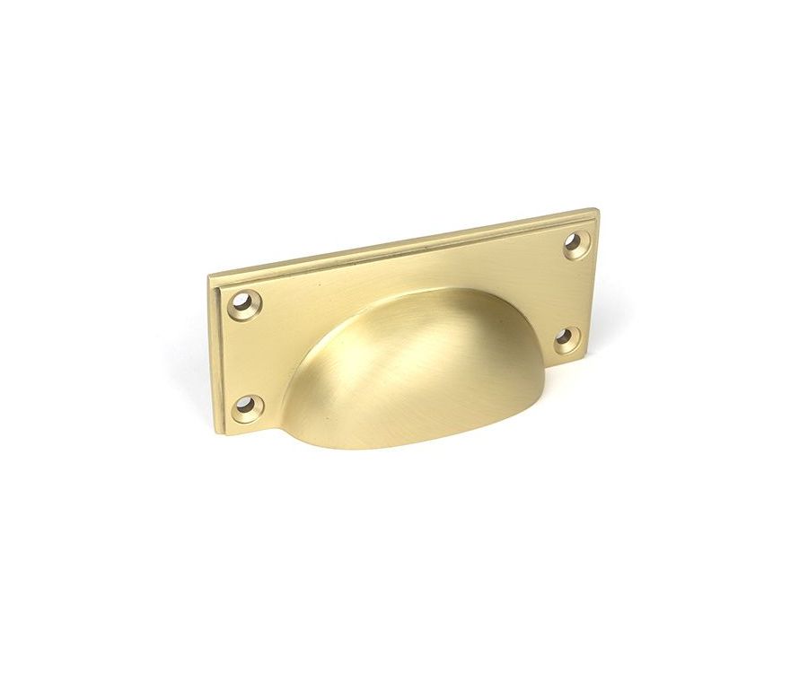 Satin Brass Regency Concealed Drawer Pull | 50943