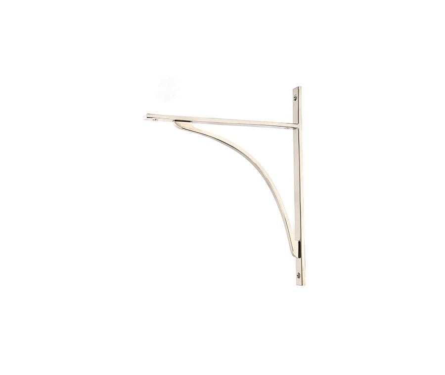 Anvil Polished Nickel 314 x 250mm Apperley Shelf Bracket| 51141